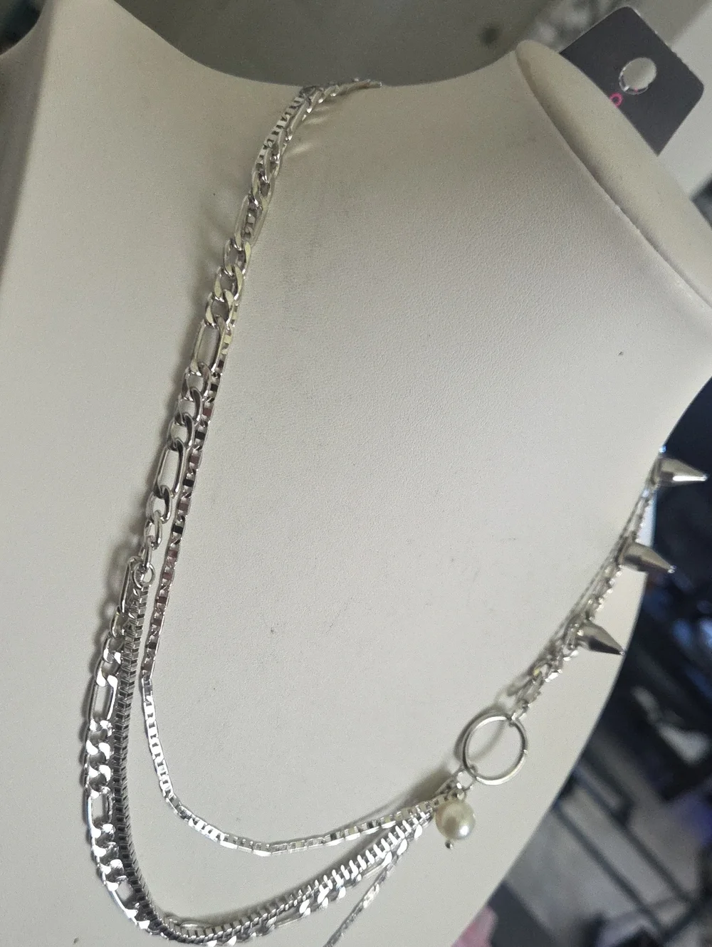 Paparazzi Refined Punk White Necklace NWT